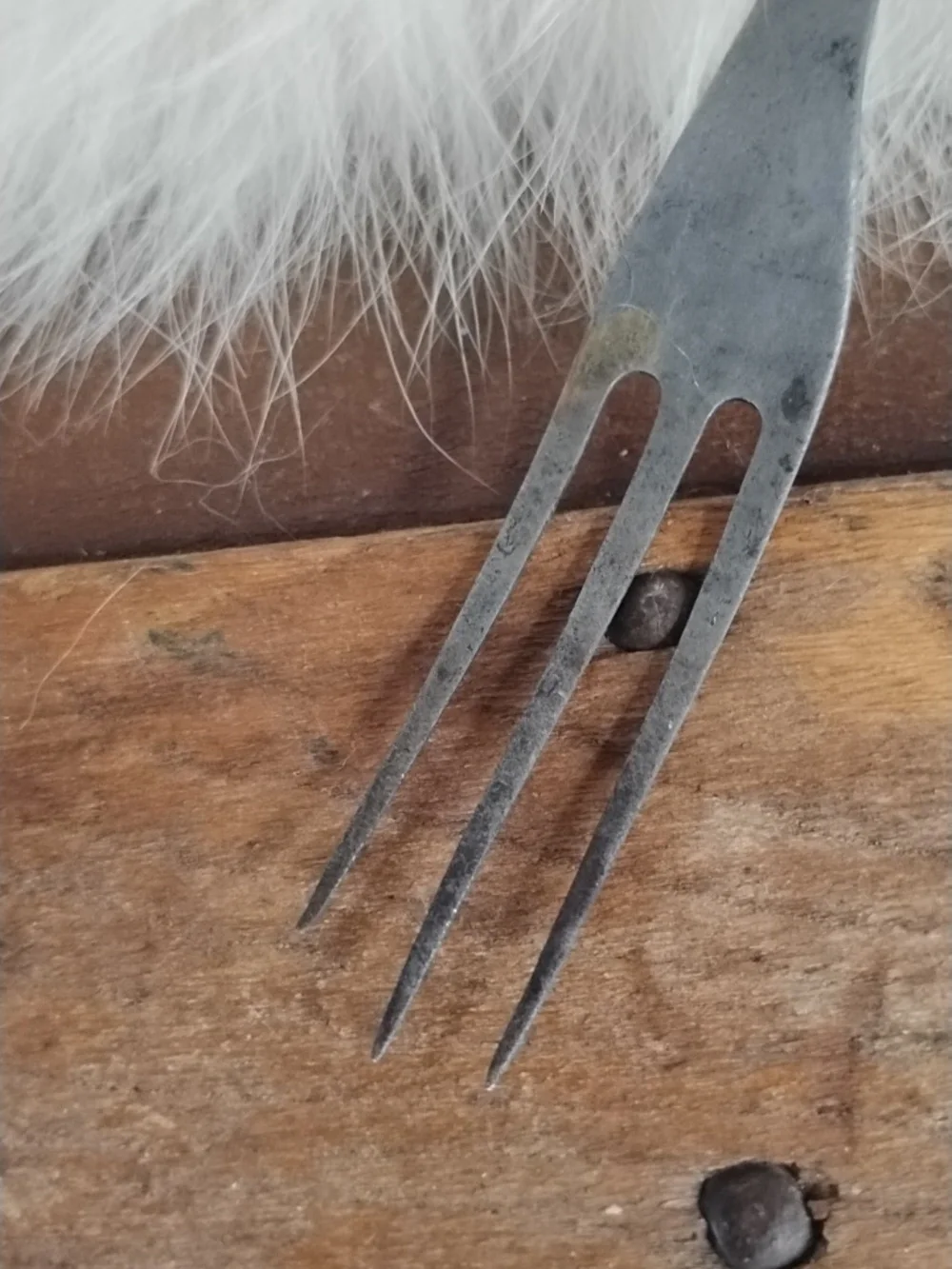 Vintage Black-Handled Carving Fork